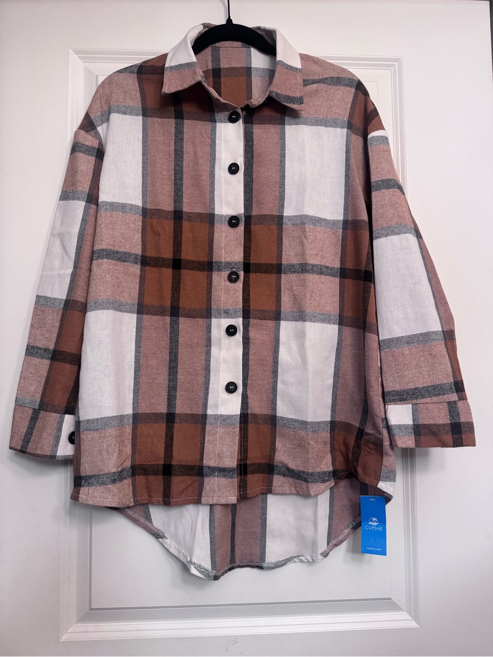 Plaid Button-Down Shirt